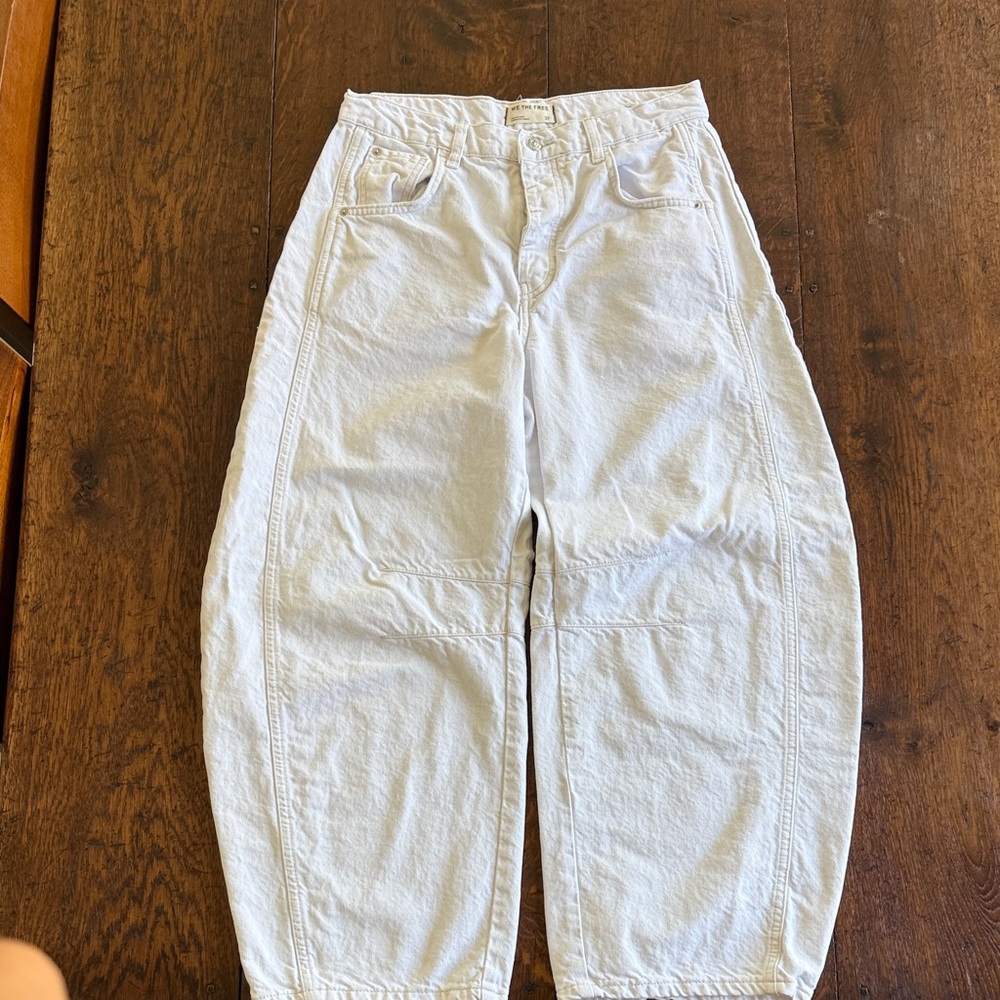 we the free good luck mid-rise barrel jeans